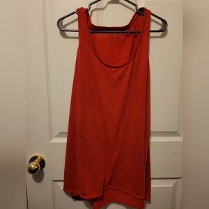 WonderWink Red Sleeveless Scoop Neck Tunic Top